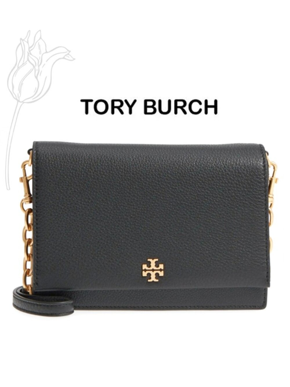 Tory Burch Georgia Pebbled Crossbody Bag